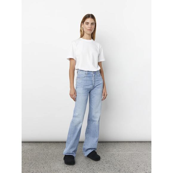 Citizens of Humanity Annina Wide Leg Jeans Tularosa Wash Blue Denim Size 27 - Picture 1 of 6